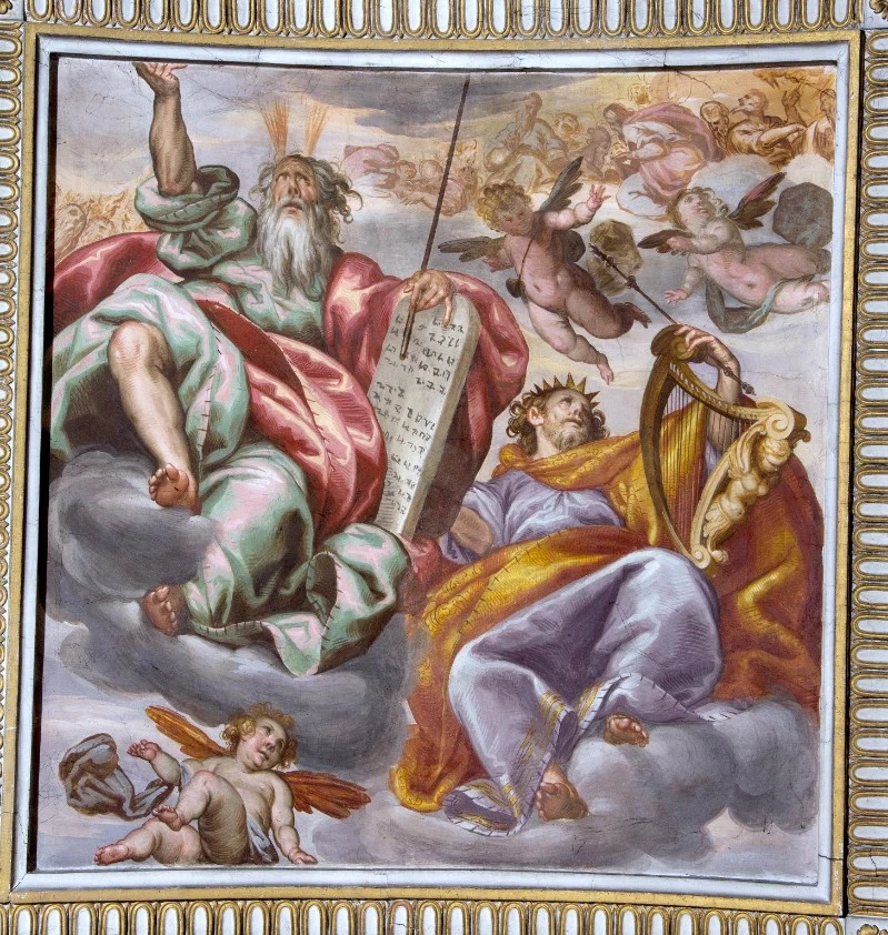 Gian Giacomo Barbelli - Mosè e Davide, chiesa di San Giovanni della Carità, Crema